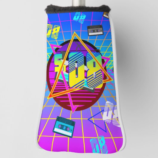 80's Retro Cassettebandje Old School Golfheadcover (Draai 90)