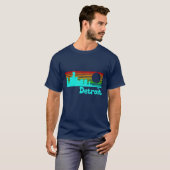 80s Retro Distressed Design T-shirt (Voorkant volledig)