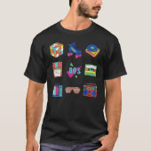 80's Retro Fashion Throwback Culture Disco Music P T-shirt (Voorkant)