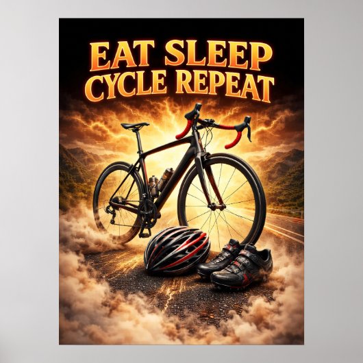 80s Retro Fiets Bootleg Kunst Poster (Voorkant)