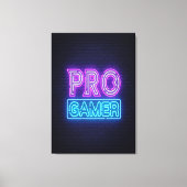 80s Retro Gamer Canvas Afdruk (Voorkant)