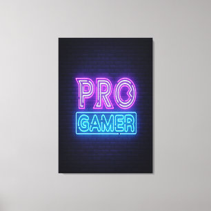 80s Retro Gamer Canvas Afdruk