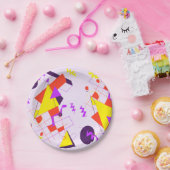 80s Retro Geometric Birthday Party Bord (Feest)