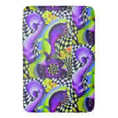 80's Retro Geometric Pattern Badmat (Voorkant Verticaal)