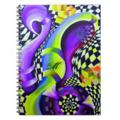 80's Retro Geometric Pattern Notitieboek (Voorkant)