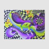 80's Retro Geometric Pattern Tissuepapier (Voorkant)