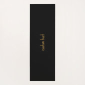 80S RETRO GOUD & ZWART DIER PRINT STRIPE PATROON YOGAMAT (Achterkant)