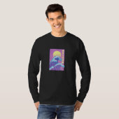 80s Retro Great Wave Japanse Vaporwave Cat Aesthe T-shirt (Voorkant volledig)
