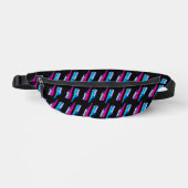 80s RETRO KEYTARS ROZE BLAUW FANNY PACK Heuptasje (Voorkant)