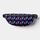 80s RETRO KEYTARS ROZE BLAUW FANNY PACK Heuptasje (Liggend)