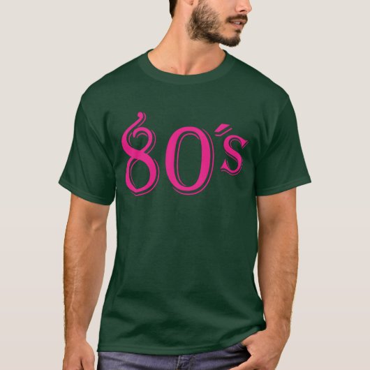 80s Retro Kleding Ik Hou van de 80s T-shirt (Voorkant)