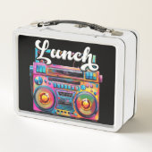 80s Retro Kleurrijke Boombox (Achterkant)