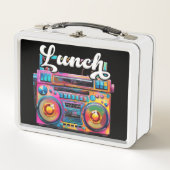 80s Retro Kleurrijke Boombox (Voorkant)