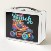 80s Retro Kleurrijke Roller Schaatsen (Voorkant)