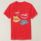 80s Retro Lips 80 T-shirt (Design voorkant)