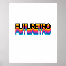 80s Retro Moderne tekst met regenboogschaduweffect