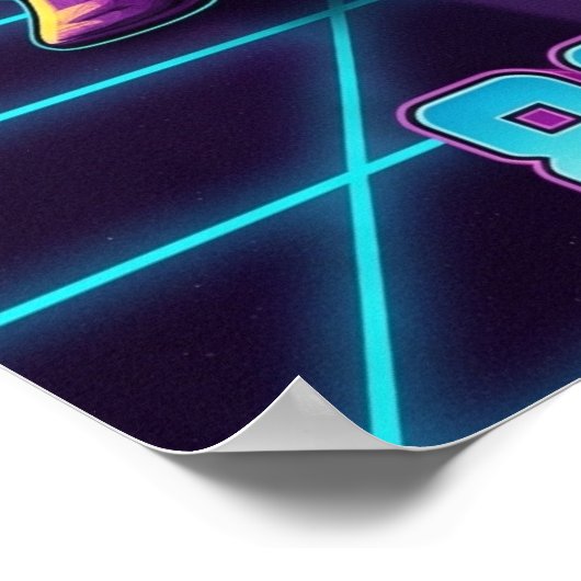 80's Retro music  Poster (Hoek)