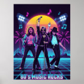 80's Retro music  Poster (Voorkant)