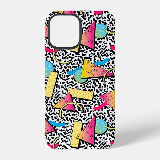 80s Retro New Wave-patroon iPhone / iPad-hoesje Hoesje (Achterkant)