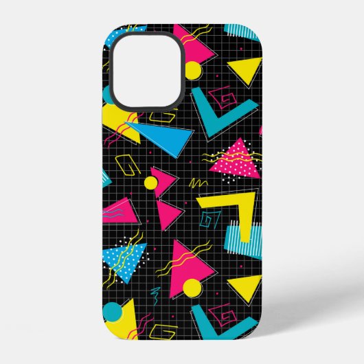 80s Retro New Wave-patroon iPhone / iPad-hoesje Hoesje (Achterkant)