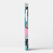 80s Retro New Wave Pattern iPhone / iPad case (Achterkant / Links)