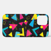 80s Retro New Wave Pattern iPhone / iPad case (Achterkant (horizontaal))