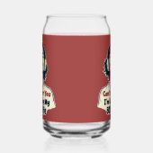 80s Retro Nostalgische Muziek Liefhebber Throwback Blikvorm Glas (Rechts)