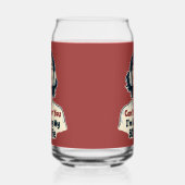 80s Retro Nostalgische Muziek Liefhebber Throwback Blikvorm Glas (Links)