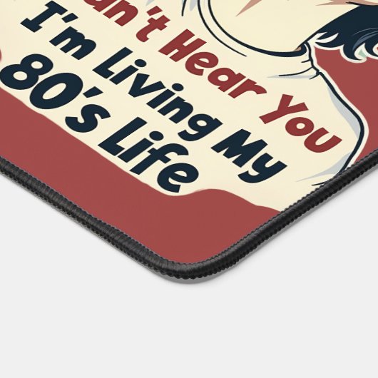 80s Retro Nostalgische Muziek Liefhebber Throwback Bureaumat (Hoek)