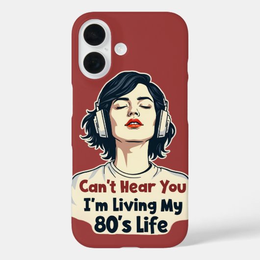 80s Retro Nostalgische Muziek Liefhebber Throwback Case-Mate iPhone Case (Achterkant)
