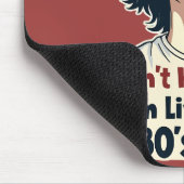 80s Retro Nostalgische Muziek Liefhebber Throwback Muismat (Hoek)