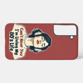 80s Retro Nostalgische Muziek Liefhebber Throwback Samsung Galaxy Hoesje (Achterkant horizontaal)