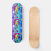 80's RETRO OLD SCHOOL CASSETTEBAND Persoonlijk Skateboard (Voorkant)