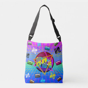 80'S RETRO OUD SCHOOL CASSETTEBANDJE CROSSBODY TAS