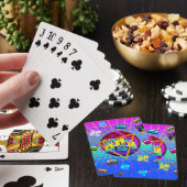 80'S RETRO OUD SCHOOL CASSETTEBANDJE POKERKAARTEN (Insitu)