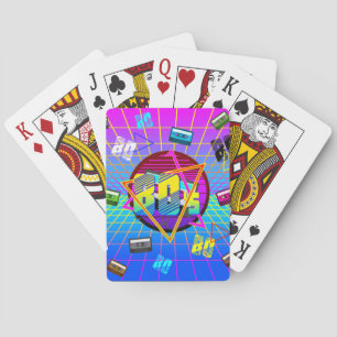 80'S RETRO OUD SCHOOL CASSETTEBANDJE POKERKAARTEN