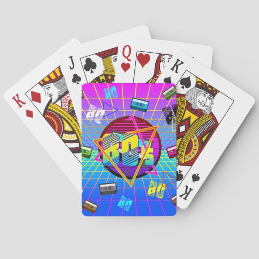 80'S RETRO OUD SCHOOL CASSETTEBANDJE POKERKAARTEN (Achterkant)