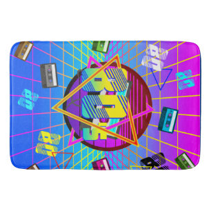 80's RETRO OUDE SCHOOL-CASSETTEBANDJE   Badmat