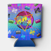 80's RETRO OUDE SCHOOL-CASSETTEBANDJE Blikjeskoeler (Voorkant)