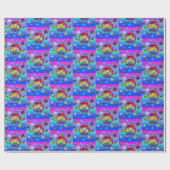 80's RETRO OUDE SCHOOL-CASSETTEBANDJE Cadeaupapier (Vlak)