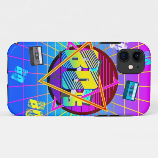 80's RETRO OUDE SCHOOL-CASSETTEBANDJE Case-Mate iPhone Case (Achterkant (horizontaal))