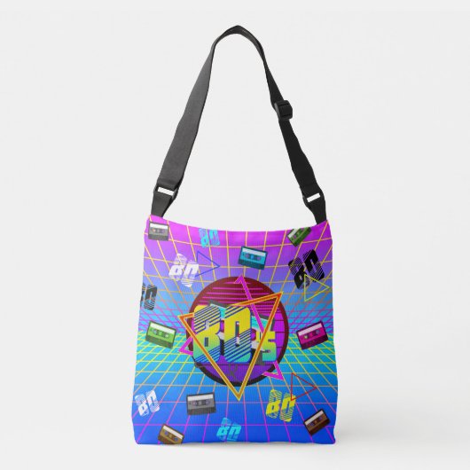 80's RETRO OUDE SCHOOL-CASSETTEBANDJE Crossbody Tas (Voorkant)
