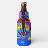 80's RETRO OUDE SCHOOL-CASSETTEBANDJE Flesjeskoeler (Fles Achterkant)