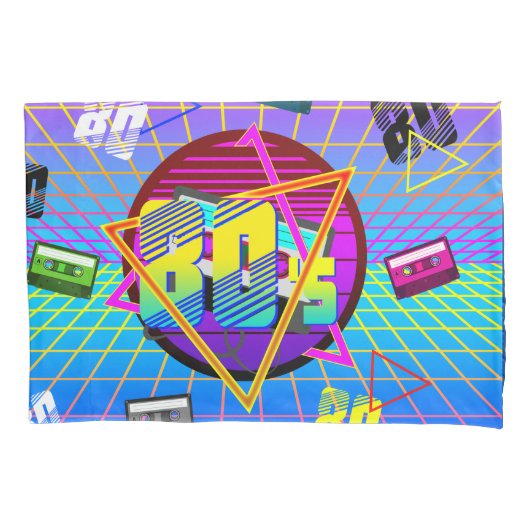 80's RETRO OUDE SCHOOL-CASSETTEBANDJE Kussensloop (Voorkant)