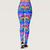 80's RETRO OUDE SCHOOL-CASSETTEBANDJE Leggings (Achterkant)