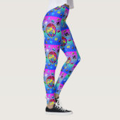 80's RETRO OUDE SCHOOL-CASSETTEBANDJE Leggings (Rechts)