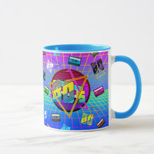 80's RETRO OUDE SCHOOL-CASSETTEBANDJE Mok