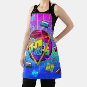 80's RETRO OUDE SCHOOL-CASSETTEBANDJE Schort (Insitu)