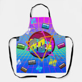 80's RETRO OUDE SCHOOL-CASSETTEBANDJE Schort (Voorkant)