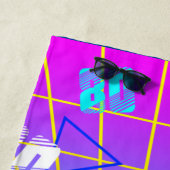 80's RETRO OUDE SCHOOL-CASSETTEBANDJE Strandlaken (In situ)